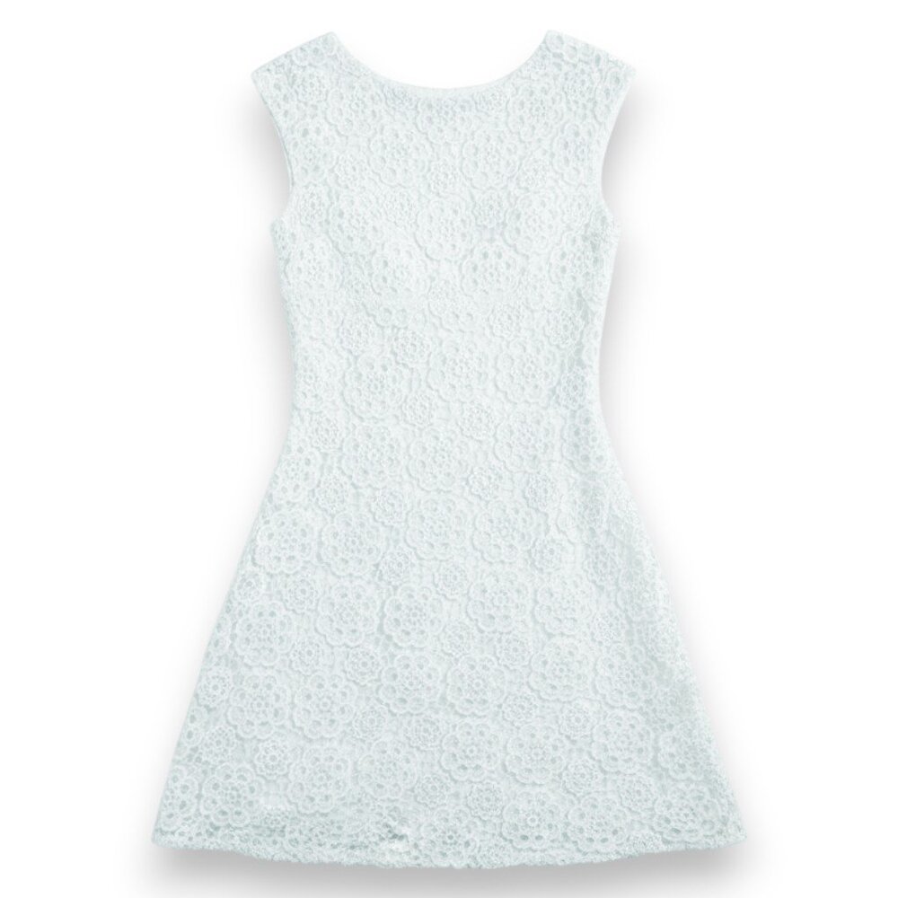 Christian Dior Blue Lace Mini Dress A-Line Cocktail Dress Size 4